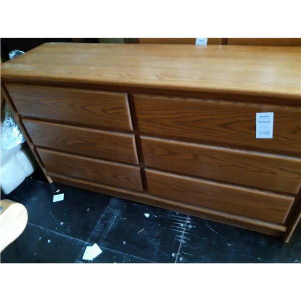 Oak Dressing Table w Mirror Cat C