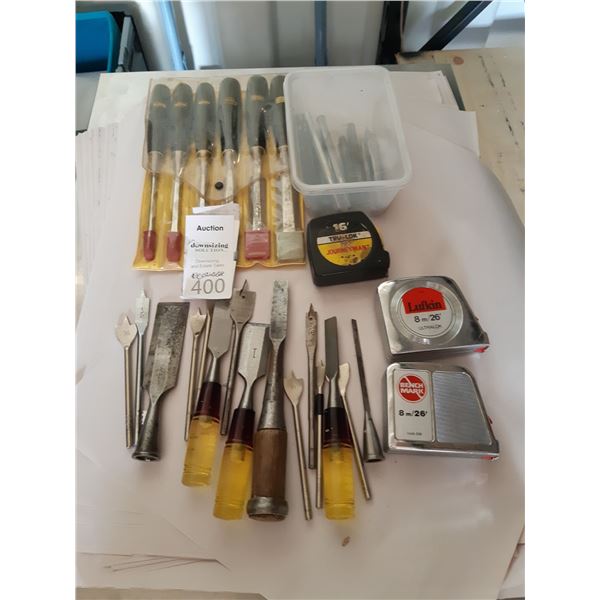 Assortment Chisels,Punches & More Cat A