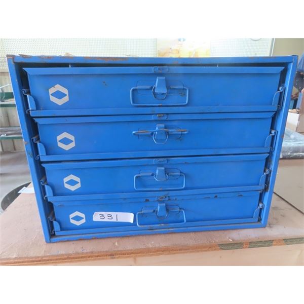 4 Drawer Bolt Organizer Cabinet with Bolts, Nuts, Pins, Screws