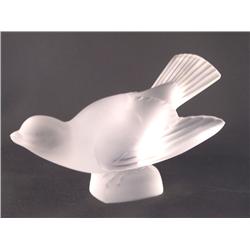 Lalique Frosted Glass Dove.