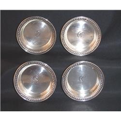 Four Sterling Silver Salt/Nut Dishes 
