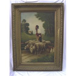 Early 20th Century Oil On Canvas 