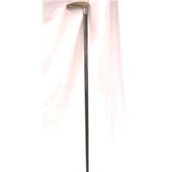 19th Century Cane With Horn & Sterling Handle