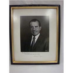 Richard Nixon Autographed 8x10 photo
