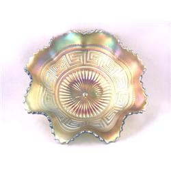 Northwood Carnival Glass, Greek Key Bowl