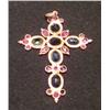 Image 1 : 18k Gold Cross Pendent with Stones