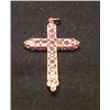 Image 1 : 18k Gold Cross Pendent with Stones