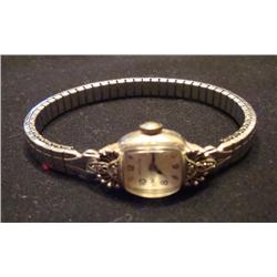 Hamilton Ladies 14k White Gold Watch