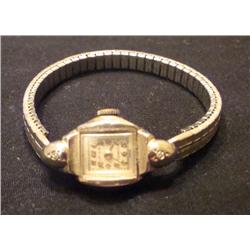 Lathin Ladies 14k White Gold Watch