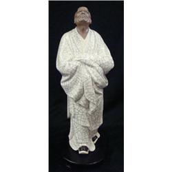 Chinese Porcelain Figurine Man in Traditional Dress