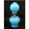 Image 2 : Miniature Light Blue Swirl Oil Lamp