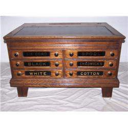 Ca 1910 Chadwicks,  Oak Spool Cabinet