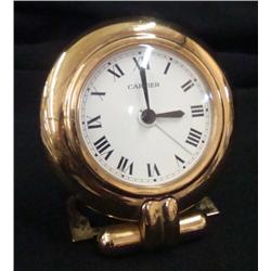 Contemporary Cartier Travel Desk Clock