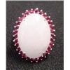 Image 3 : Ladies Lavender Jade & Ruby Ring
