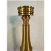 Image 3 : Pair 19" Turned & Polished Bronze Candlesticks