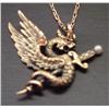 Image 3 : Yellow Gold Griffin Pendent & Chain
