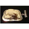 Image 3 : Ivory Frog Pendent Set in Sterling 