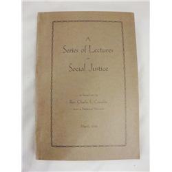 A Series of Lectures on Social Justice 1935 1st