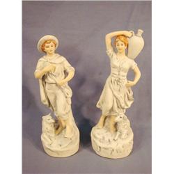 Pair Royal Dux Czech Figurines