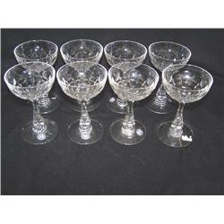 7 Hawkes Open Champagne Glasses 