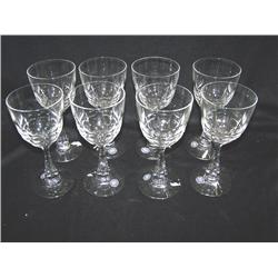 8 Hawkes Crystal Water Goblets
