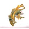 Image 1 : Zolnay Teal Colored Glass Iridescent Frog