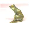 Image 2 : Zolnay Teal Colored Glass Iridescent Frog