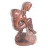 Image 2 : Indonesian Teak Wood Sculpture of a Field Worker