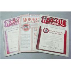Three Early Editions of Motorcycle Illustrated 1913-14