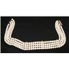 Image 1 : Magnificent (4)Strand Pearl & Diamond Choker