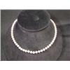 Image 1 : Single Strand 18" Cultured Pearl Necklace.