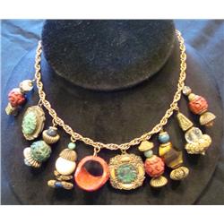 Unusual Multi Stone Necklace
