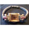 Image 2 : 14kt Yellow Gold Kuper Ladies Watch w/Rubies