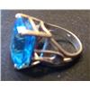 Image 2 : Large Topaz Ring set in Sterling Silver