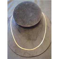 20" Herringbone 14kt Yellow Gold Necklace