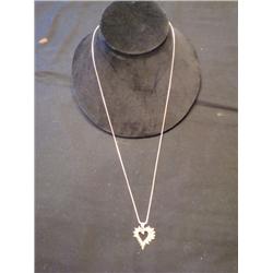 Sterling Heart Shaped Necklace