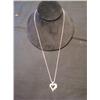 Image 1 : Sterling Heart Shaped Necklace