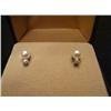Image 1 : Diamond & Pearl Earrings