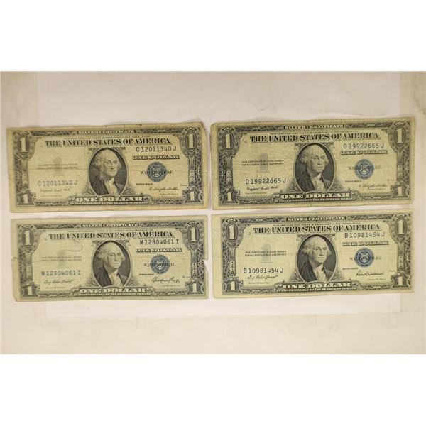 2-1935-G, 1935-E & 1935-F US $1 SILVER CERTS