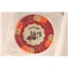 Image 2 : $5 EXCALIBER CASINO CHIP LAS VEGAS, NEVADA IN HARD