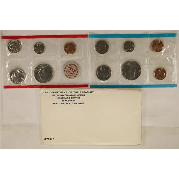 1972 US MINT SET (UNC) P/D/S (WITH ENVELOPE)