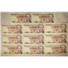 Image 1 : 11 POLISH 100 ZLOTYCH CRISP UNC BILLS. 1 SET OF 6