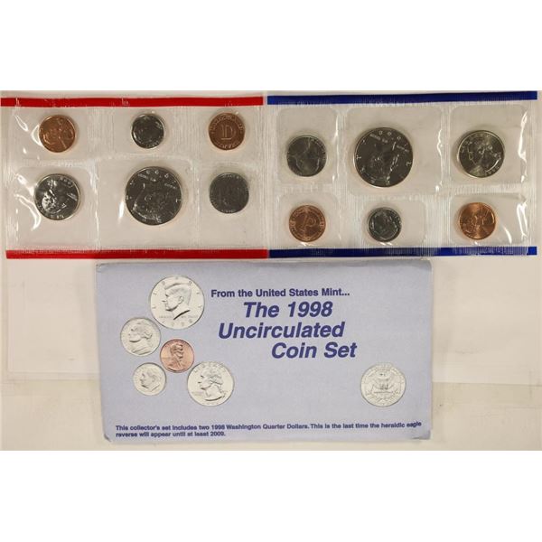 1998 US MINT SET (UNC) P/D (WITH ENVELOPE)