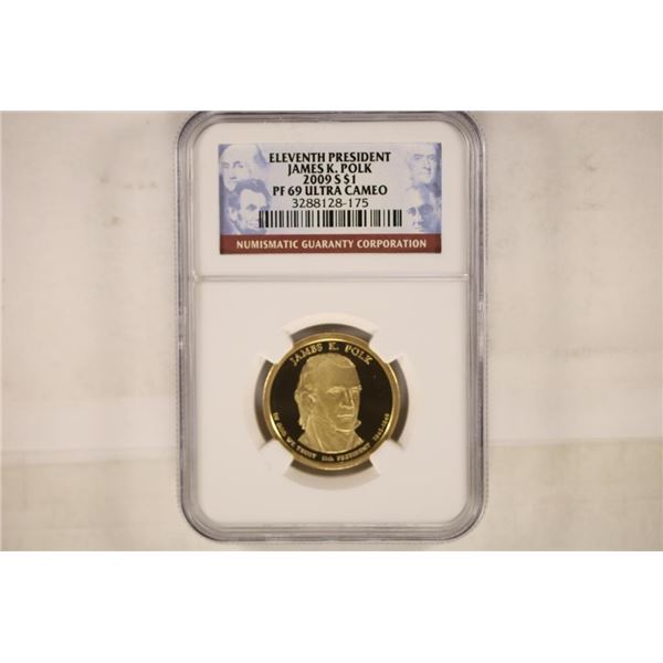 2009-S PRESIDENTIAL DOLLAR NGC PF69 ULTRA CAMEO