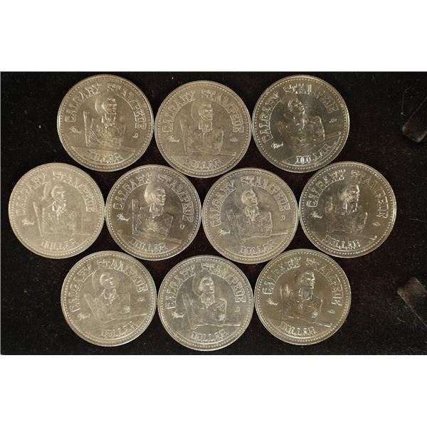 10 CANADA TRADE DOLLARS BRILLIANT UNC: 1979