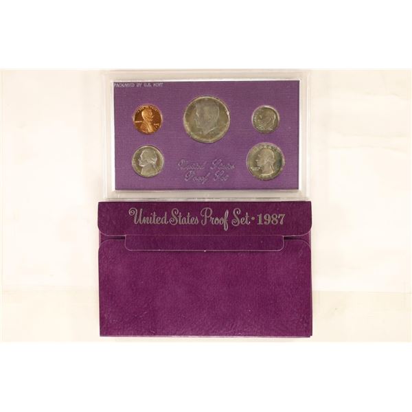 1987 US PROOF SET (WITH BOX)