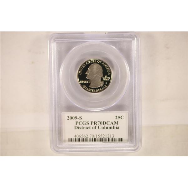 2009-S DISTRICT OF COLUMBIA QUARTER PCGS PR70 DCAM