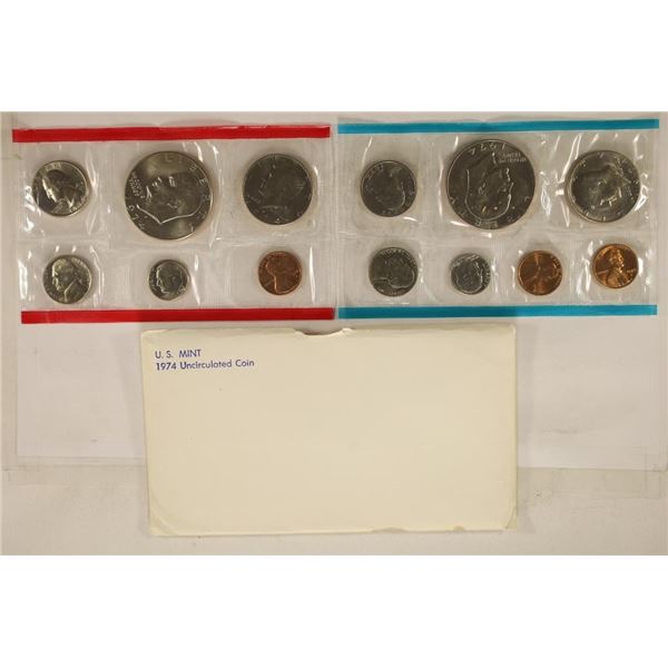 1974 US MINT SET (UNC) P/D/S (WITH ENVELOPE)