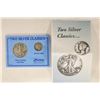 Image 1 : 2 SILVER CLASSIC SET: 1942 WALKING LIBERTY HALF &