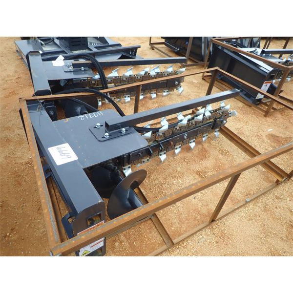 WOLVERINE TRENCHER, 60" LONG (fits skid steer loader) (B5)
